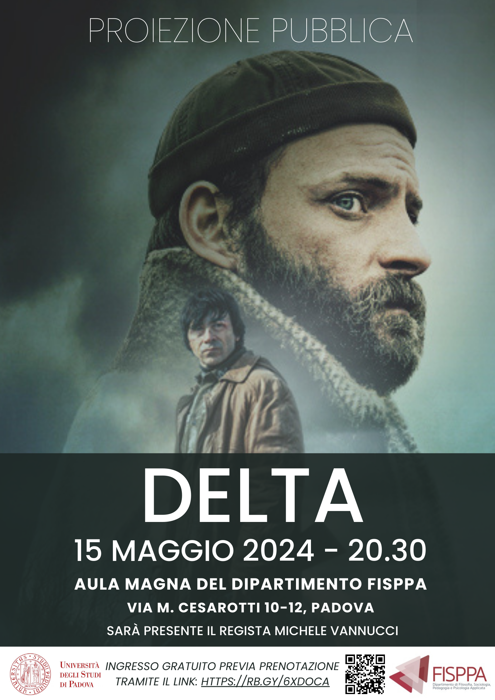 Volantino della proiezione del film Delta