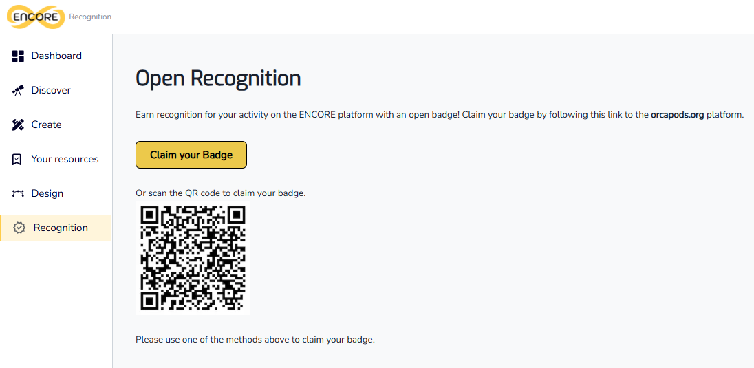 ENCORE Open Recognition