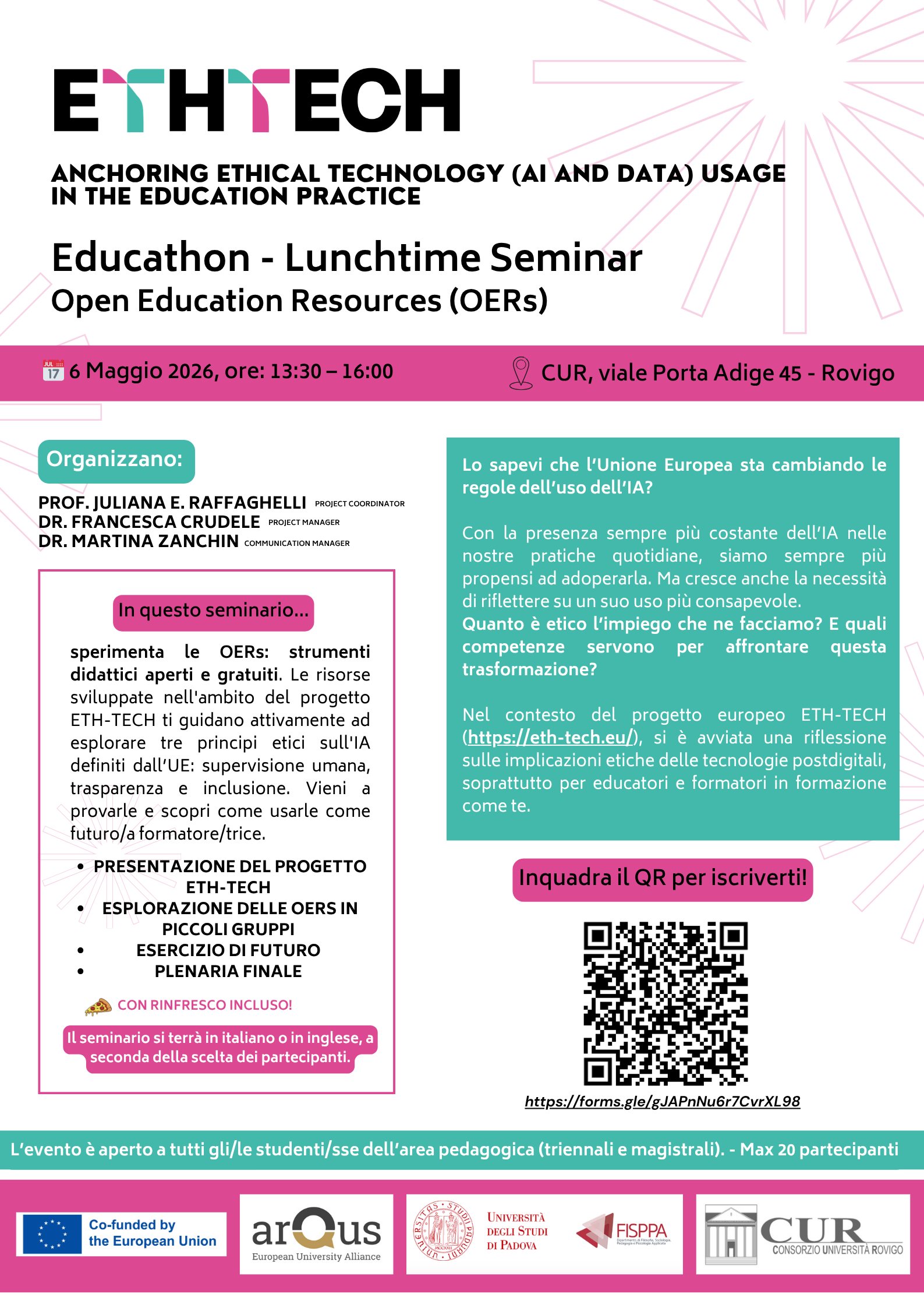 Locandina descrittiva dell'evento