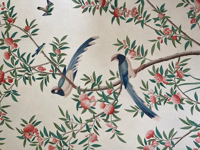 birds and flowers